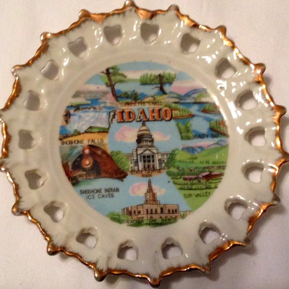 Other - Idaho Gold Trim Souvenir State Collector Plate